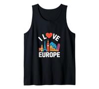 J'aime l'Europe, sites célèbres et voyages Débardeur