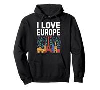 J'aime l'europe, Sites célèbres et Voyages Sweat à Capuche