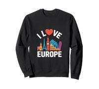 J'aime l'Europe, sites célèbres et voyages Sweatshirt