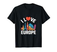J'aime l'Europe, sites célèbres et voyages T-Shirt