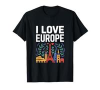 J'aime l'europe, Sites célèbres et Voyages T-Shirt