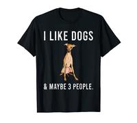 J'Aime Lévrier Italien Et Peut-Être 3 Personnes T-Shirt