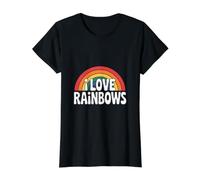 J'aime l'expression vibrante des arcs-en-Ciel T-Shirt Graphique avec Valeur