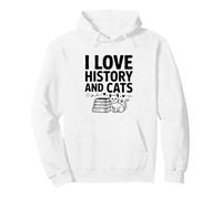 J'aime l'histoire et Les Chats Un Chat Amusant Qui Aime l'histoire Sweat à Capuche