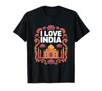 J'aime l'Inde Lotus Taj Mahal T-Shirt