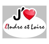 J'aime L'indre-Et-Loire (15x11cm) - Sticker/Autocollant