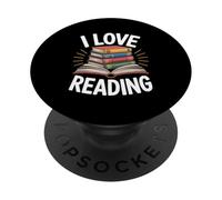J'aime Lire des Livres PopSockets PopGrip Adhésif