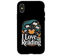 J'aime Lire des Livres pour passionnés de Design Coque pour iPhone X/XS