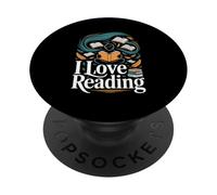 J'aime Lire des Livres pour passionnés de Design PopSockets PopGrip Adhésif