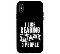 J'aime Lire et Peut-être 3 Personnes Coque pour iPhone X/XS