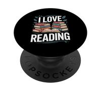 J'aime lire les amateurs de livres PopSockets PopGrip Adhésif