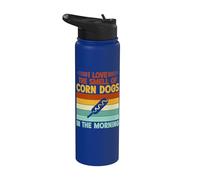J'aime l'odeur des chiens de maïs dans le chien de maïs du matin Stainless Steel Insulated Water Bottle