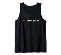J'aime Lorem Ipsum Débardeur