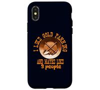 J'aime l'orpaillage et J'aime Peut-être 3 Personnes Hobby Design Coque pour iPhone X/XS