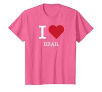 J'aime l'ours, J'aime l'ours T-Shirt, Enfant, Rose Chiné, 4 Ans
