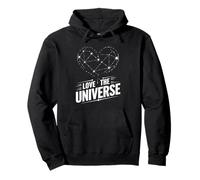 J'aime l'univers Constellation Cœur Espace Cosmos Sweat à Capuche
