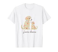 Jaime Ma Chienne Message Amour Chien Fete T-Shirt Graphique avec Valeur