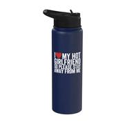 J'aime ma copine, alors s'il te plaît, reste loin de moi Stainless Steel Insulated Water Bottle