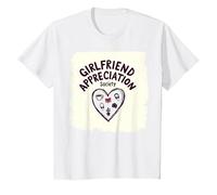 J'aime ma Copine - Appreciation Society T-Shirt, Enfant, Blanc, 4 Ans