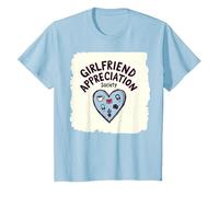 J'aime ma Copine - Appreciation Society T-Shirt, Enfant, Bleu Céleste, 4 Ans