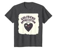 J'aime ma Copine - Appreciation Society T-Shirt, Enfant, Chiné Foncé, 4 Ans