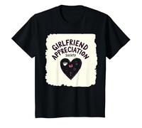 J'aime ma Copine - Appreciation Society T-Shirt, Enfant, Noir, 4 Ans