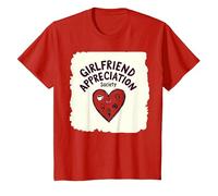 J'aime ma Copine - Appreciation Society T-Shirt, Enfant, Rouge, 4 Ans