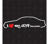 J'aime ma E39 berline - Sticker Compatible avec BMW - Année 1995-2000