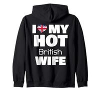 J'aime ma Femme Britannique Sexy mariée à Une Fille Britannique Sexy Sweat à Capuche