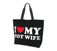 J'aime ma femme chaude 2 sac fourre-tout dames mignon sac à provisions grande capacité sac à bandoulière travail Fit mode sac à main organisateur