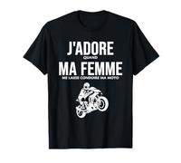 J'Aime Ma Femme Et Ma Moto De Course Motocycliste Motard T-Shirt