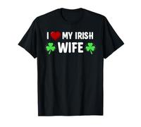 J'aime ma Femme Irlandaise Lucky St Patricks Day Family T-Shirt