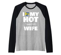 J'aime ma Femme suédoise mariée à Une Fille suédoise Chaude Manche Raglan