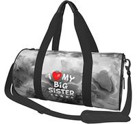 J'aime ma Grande Soeur Sac de Voyage Bagages Sac de Sport Sac de Sport Pliable à roulettes, marbrure