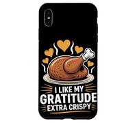 J'aime ma gratitude extra croustillante Thanksgiving Coque pour iPhone XS Max