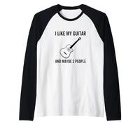 J'aime ma Guitare et Peut-être 3 Personnes, Guitariste drôle Manche Raglan