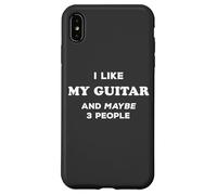 J'aime ma Guitare J'aime ma Guitare et Peut-être 3 Personnes Coque pour iPhone XS Max