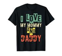 J'aime ma maman et mon père pour enfants, jeunes garçons, filles, tout-petits garçons T-Shirt
