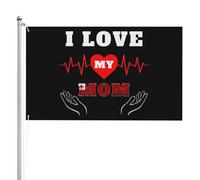 J'Aime Ma Maman Tongienne Drapeaux De Jardin Décoratif Drapeau Maison Imprimé Bannière 90X150Cm Pour Plage Anniversaires Chambres