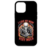J'aime ma mère Beaucoup de Motard de Berceau Squelette Coque pour iPhone 12 Mini