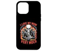 J'aime ma mère Beaucoup de Motard de Berceau Squelette Coque pour iPhone 12 Pro Max