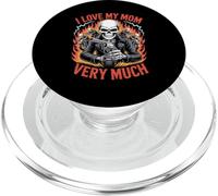 J'aime ma mère Beaucoup de Motard de Berceau Squelette PopSockets PopGrip pour MagSafe