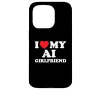 J'aime ma Petite Amie IA Funny Tech Virtual Love Coque pour iPhone 15 Pro