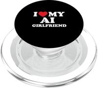 J'aime ma Petite Amie IA Funny Tech Virtual Love PopSockets PopGrip pour MagSafe