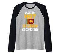 J'aime ma Petite Amie sri-lankaise drôle Sri Lanka Manche Raglan
