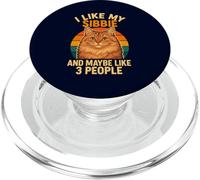 J'aime ma Sibbie et Peut-être 3 Personnes, propriétaire d'un Chat sibérien drôle PopSockets PopGrip pour MagSafe