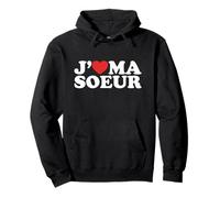 J'aime Ma Soeur Famille Fraternité Frere Mere Cadeau Mignon Sweat à Capuche