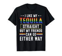 J'aime ma Tequila Pure mais la fierté LGBT Amusante de Mes Amis T-Shirt