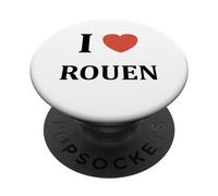 J'aime ma ville france Rouen I love Rouen PopSockets PopGrip Interchangeable