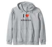 J'aime ma Ville Kinshasa I Love Kinshasa Sweat à Capuche